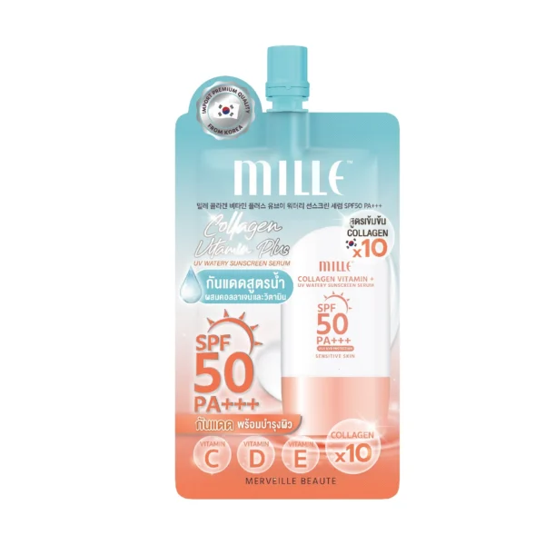 Mille Snail Collagen Watery Sunscreen SPF50 PA+++ Sachet 6g. Оригинал