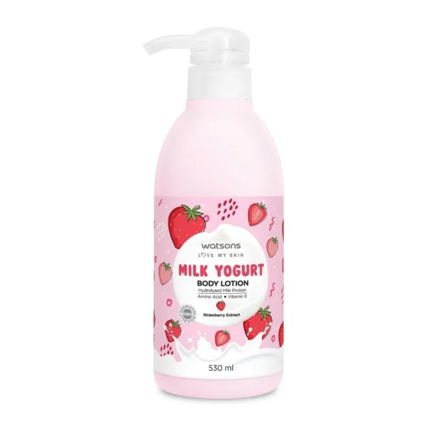 Watsons Milk Yogurt Body Lotion Strawberry Extract 530ml. Оригинал