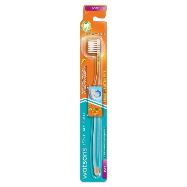 Watsons Sensitive Ultra Fine Toothbrush (Soft) 1s. Оригинал