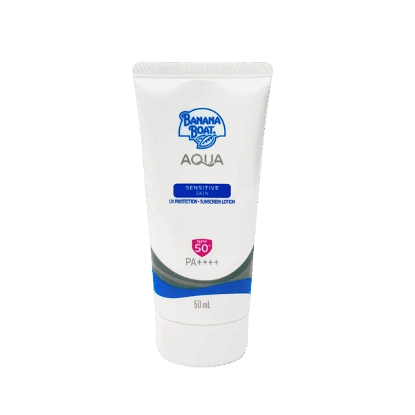 Banana Boat Aqua Sensitive Skin UV Protection Sunscreen SPF 50+ PA++++ 50 Ml. Оригинал