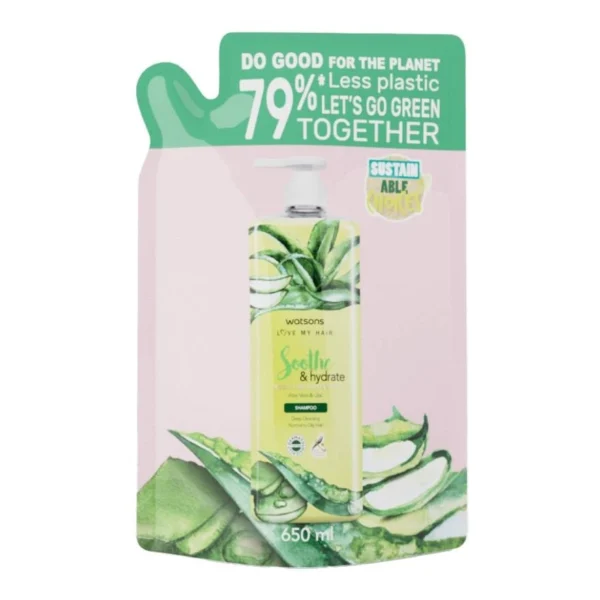 WATSONS SOOTHE  HYDRATE ALOE VERA  LILAC SHAMPOO 650ml Оригинал