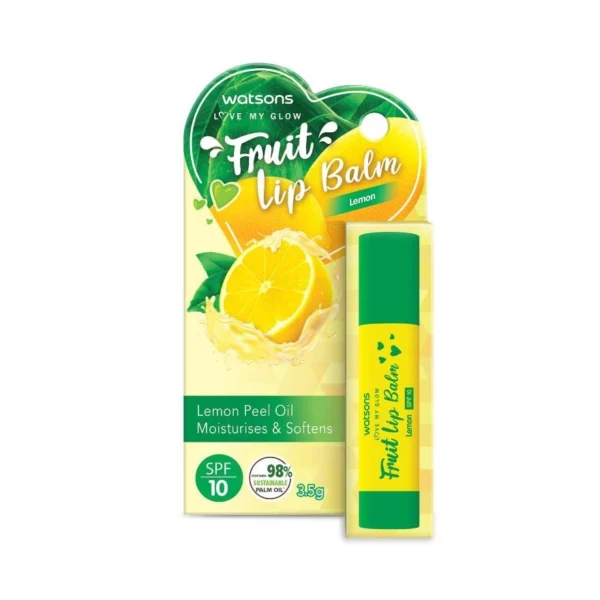 Watsons Fruity Lip Balm SPF10 Lemon 3.5g. Оригинал