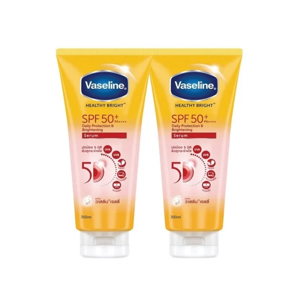 Vaseline Healthy Bright Daily Protection  Brightening Serum SPF50+ PA++++ 300 Ml.Twin Оригинал