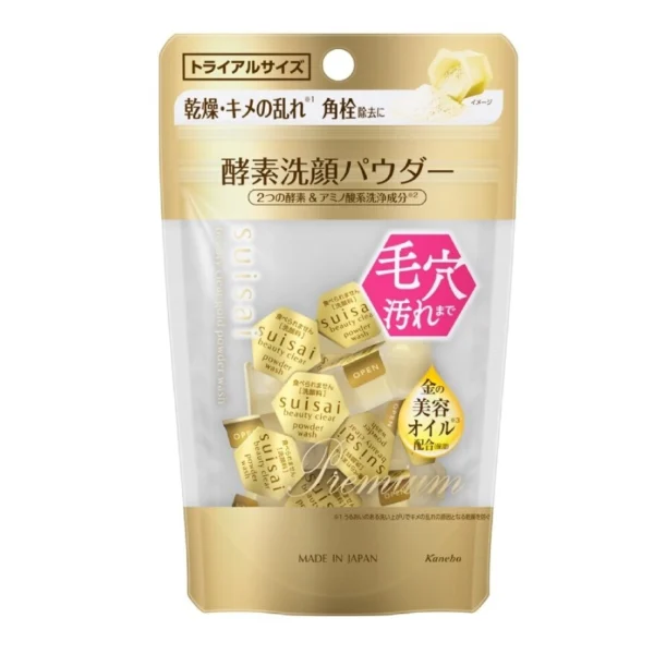 Suisai Beauty Clear Gold Powder Wash 0.35g.x 15 capsules Оригинал