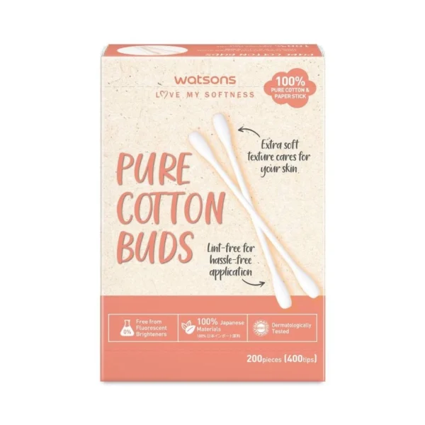 Watsons Pure Cotton Buds 200 pcs. Оригинал