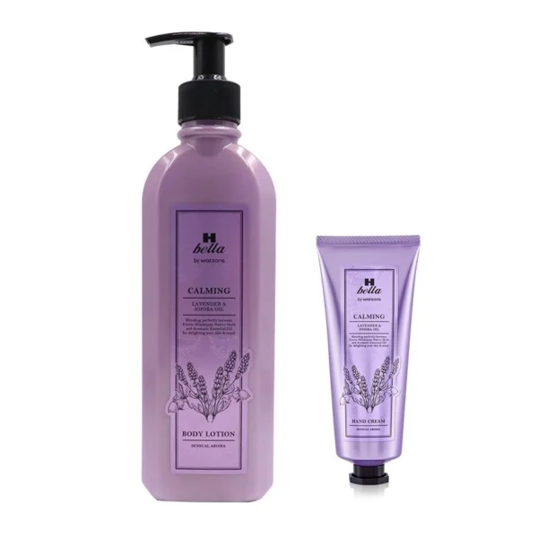 H Bella By Watsons Calming Lavender Jojoba Oil Body Lotion 300ml+Hand Cream 80ml Оригинал