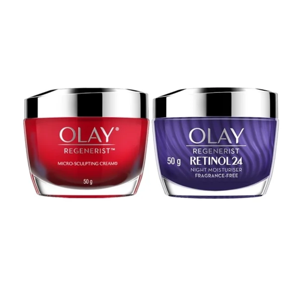 Olay Regenerist Micro-Sculpting Day Cream 50 G.+Retinol24 Moisturizer Night Cream 50 Оригинал