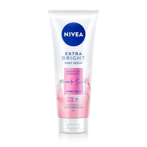 Nivea Extra Bright Body Serum Premium Fragrance Miracle Sweet Sweet Pear 320 Ml. Оригинал