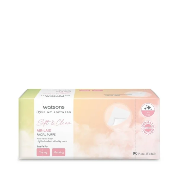 Watsons Air Laid Facial Puffs 90 pcs. Оригинал