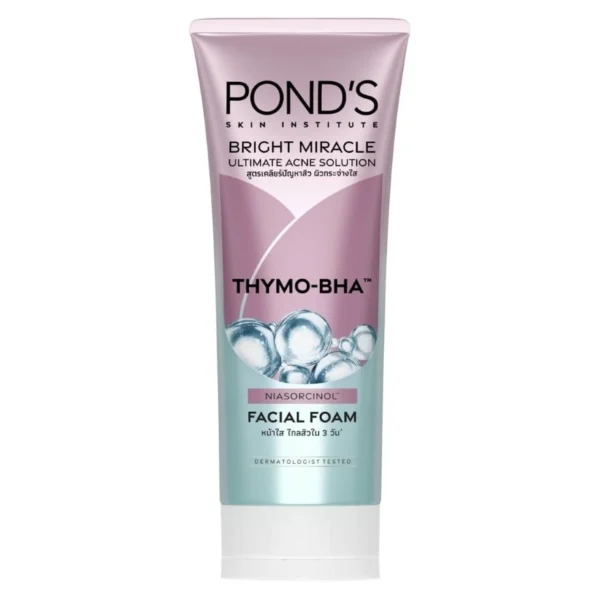Pond'S Bright Miracle Ultimate Acne Solution THYMO-BHA Facial Foam 90 G. Оригинал