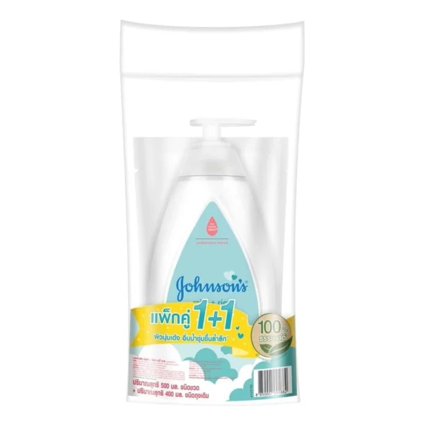 Johnsons Baby Milk+Rice Bath 500+Refill 400 Ml. สบู่เหลวอาบน้ำ สระผม เด็ก Оригинал
