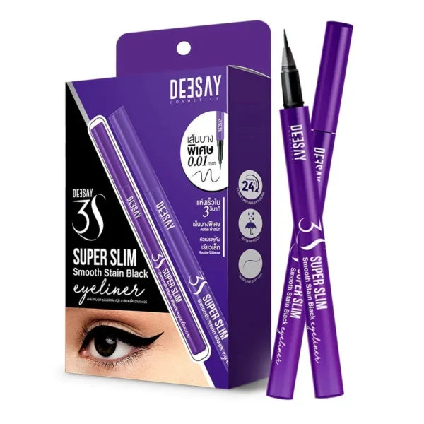 Deesay 3S Super Slim Smooth  Stain Black Eyeliner 0.4g. Оригинал