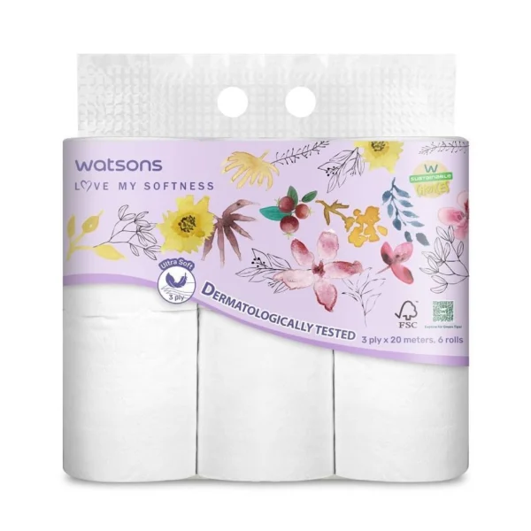 Watsons Bathroom Tissues 6 Rolls. Оригинал