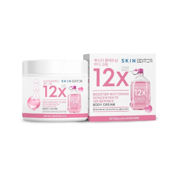 Skin Editor Booster Whitening Concentrate 12X Berries Cream 200ml. Оригинал