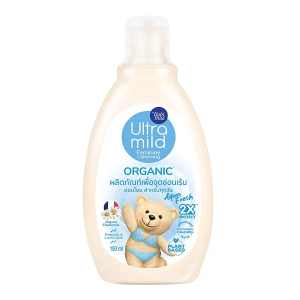 Ultra Mild By Babi Mild Organic Feminine Cleansing Aqua Fresh 150 Ml. ดูแลจุดซ่อนเร้น Оригинал