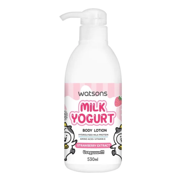 Watsons Milk Yogurt Body Lotion Strawberry Extract 530ml.(Usagyuuuun) Оригинал