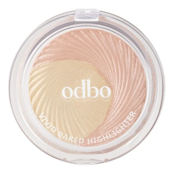 Odbo Vivid Baked Highlighter 7.5g. 03 Golden Wink Оригинал