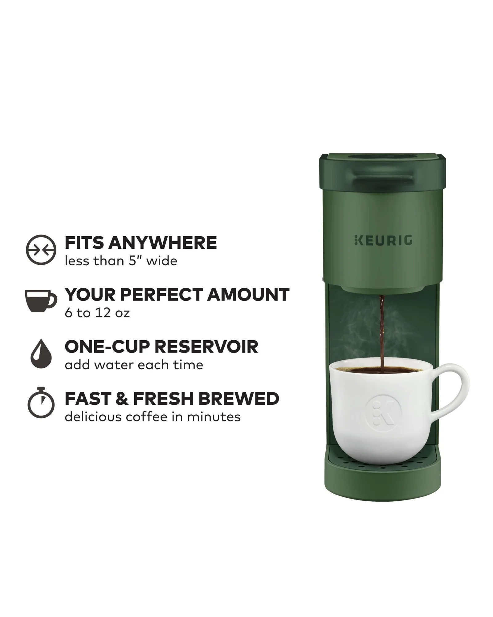 Кофемашина Keurig K-Mini Изумрудно-зелёный — 3
