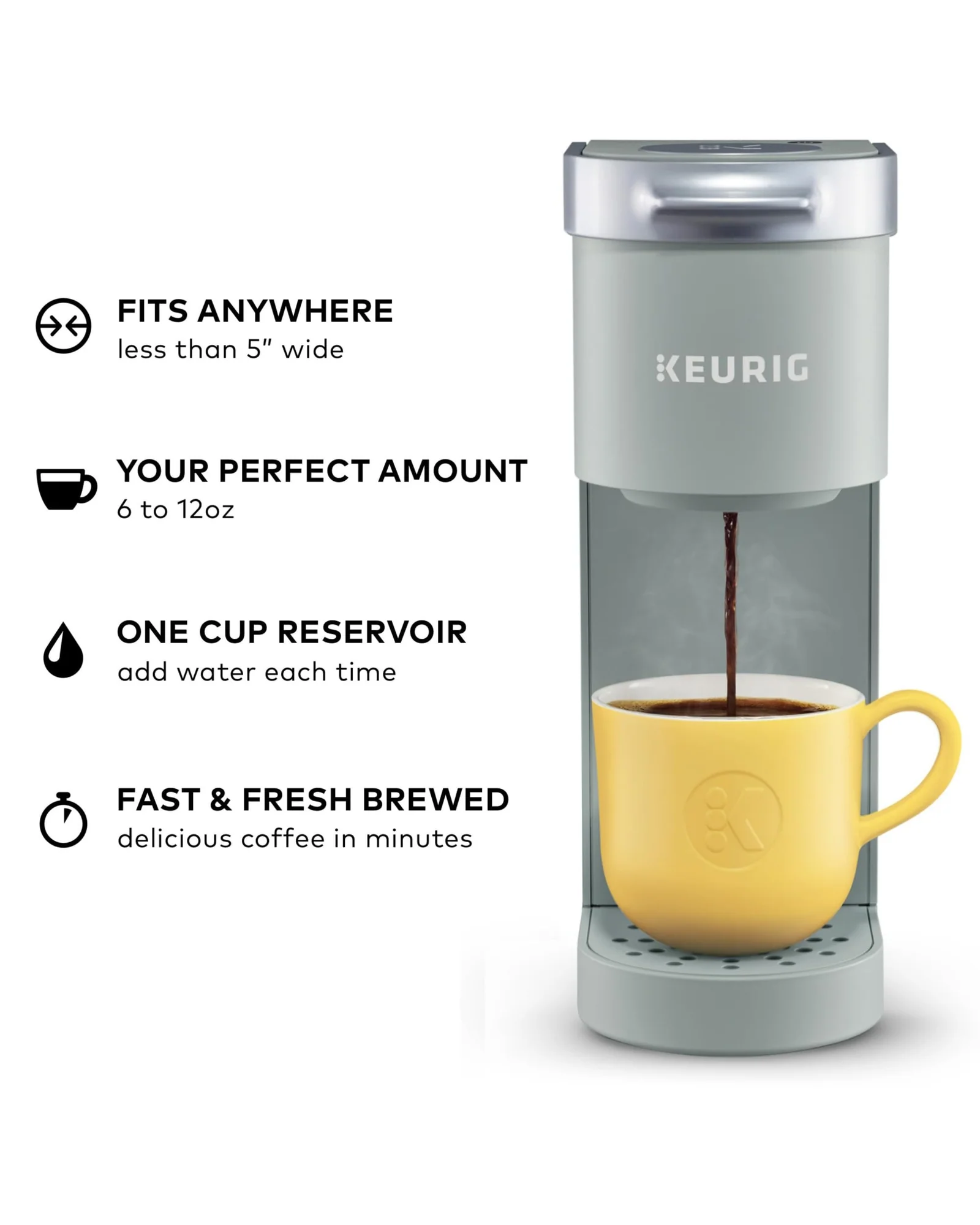 Кофемашина Keurig K-Mini Серый Studio — 2