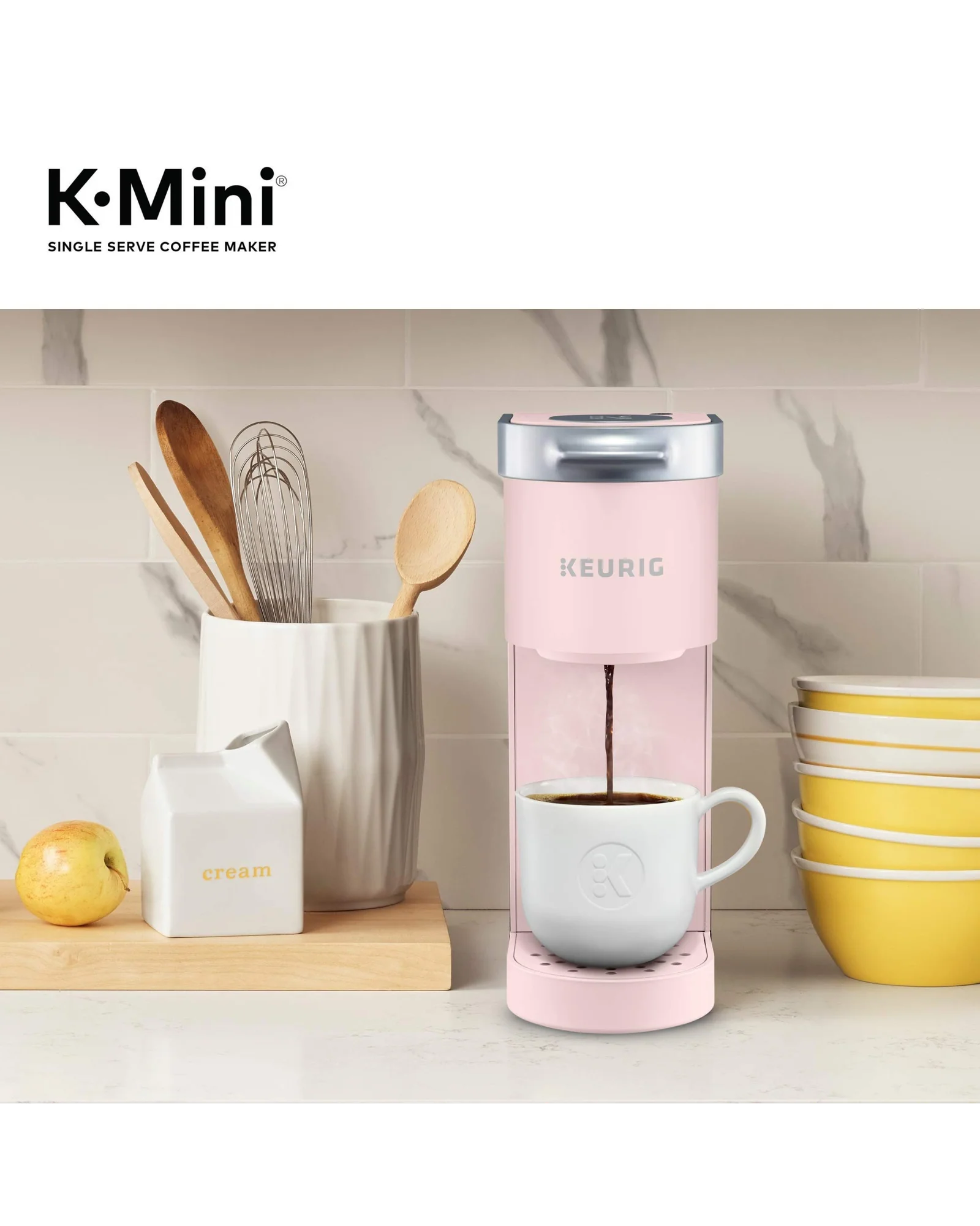 Кофемашина Keurig K-Mini Пудрово-розовый — 11