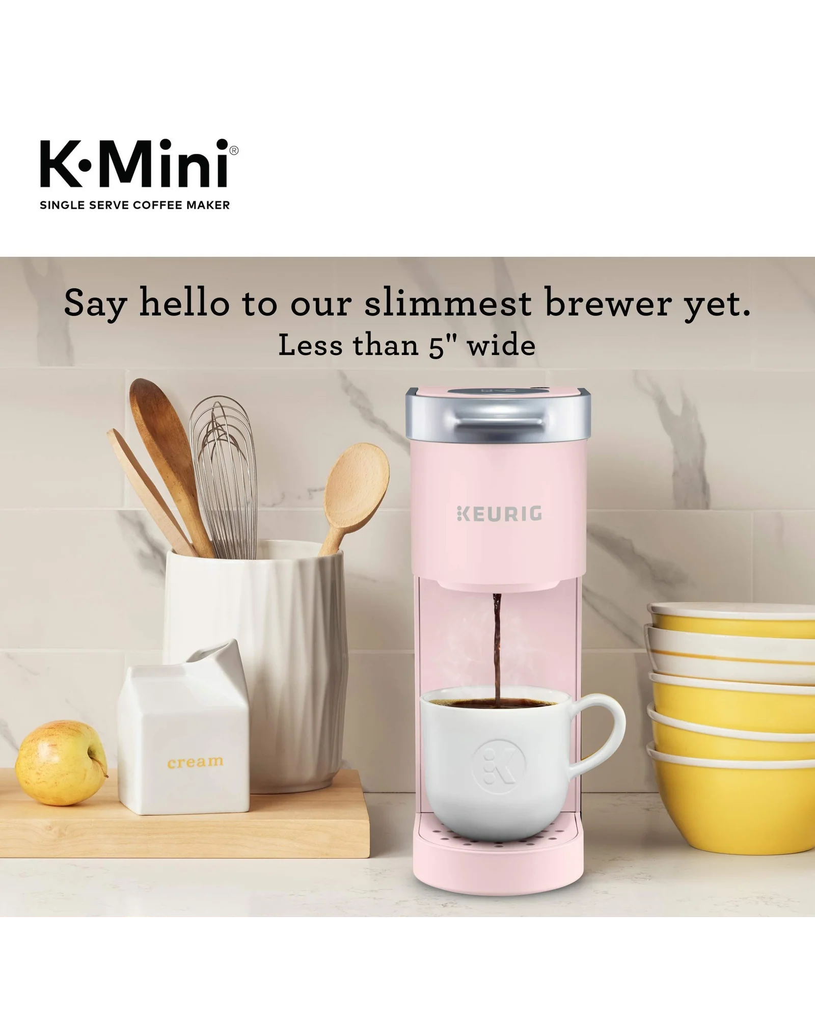 Кофемашина Keurig K-Mini Пудрово-розовый — 3