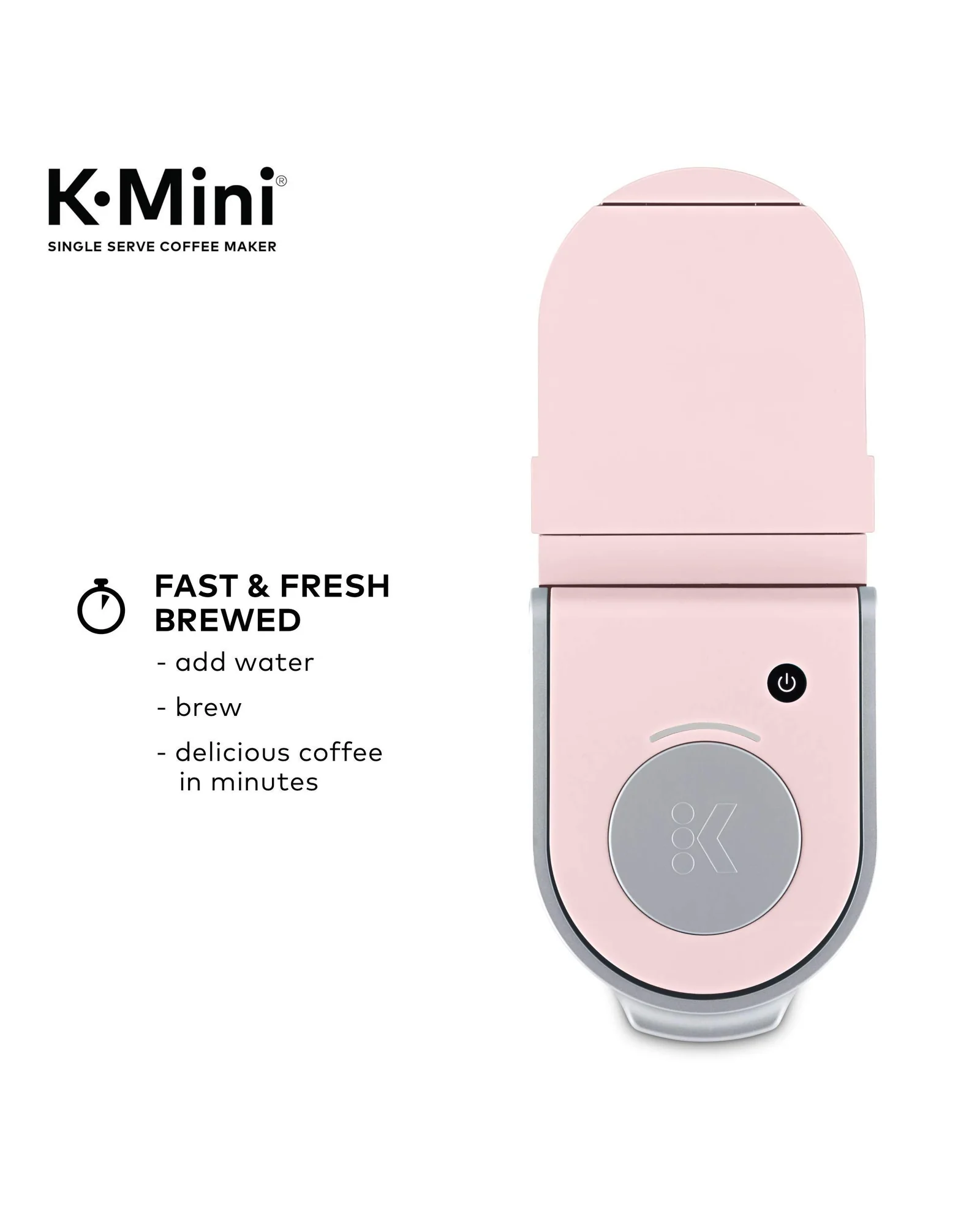 Кофемашина Keurig K-Mini Пудрово-розовый — 4