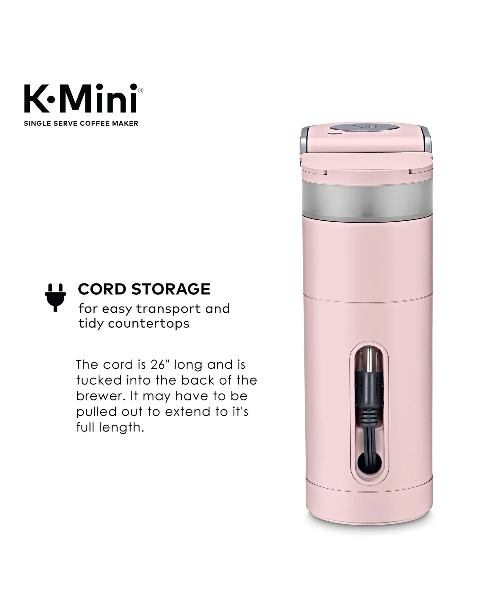 Кофемашина Keurig K-Mini Пудрово-розовый — 5