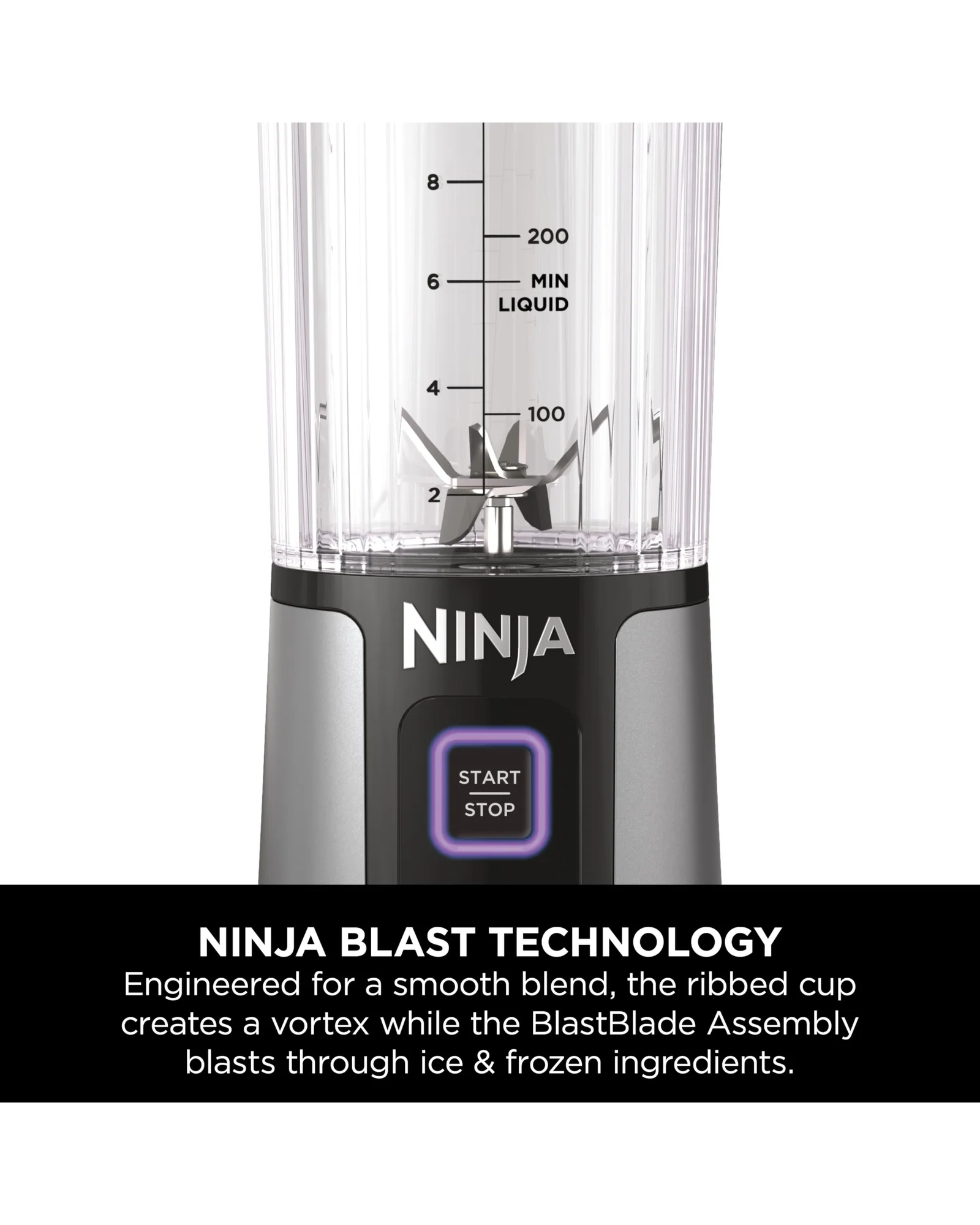 Портативный блендер Ninja Blast 18 oz Чёрный — 7