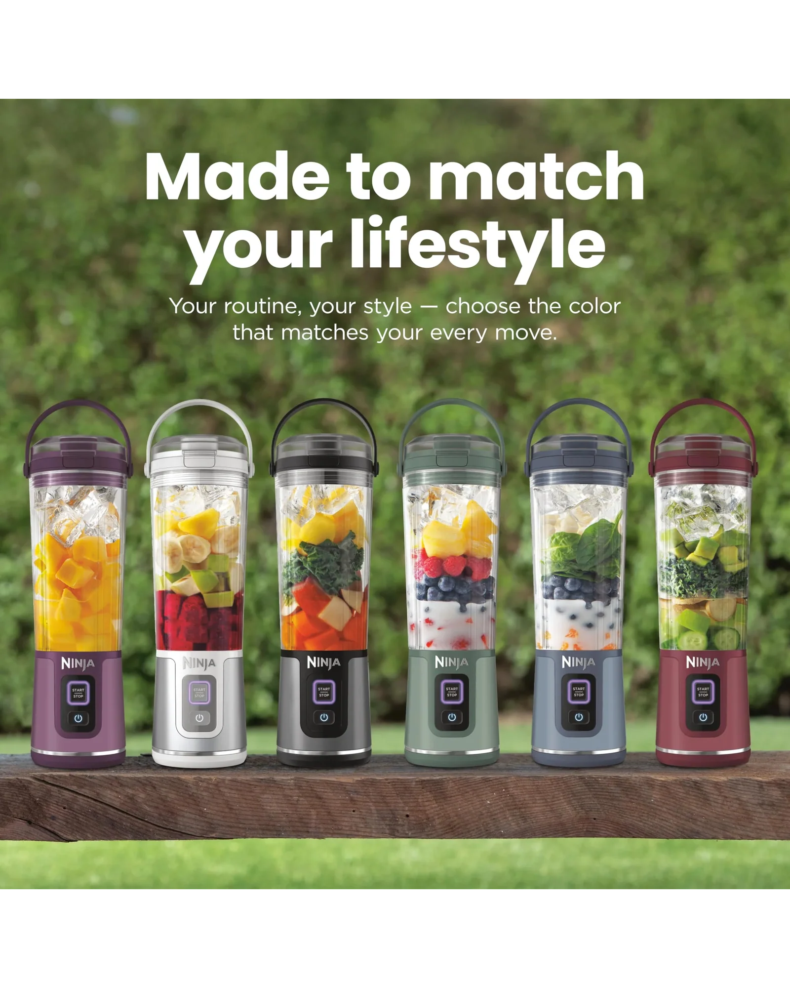 Портативный блендер Ninja Blast 18 oz Синий — 12