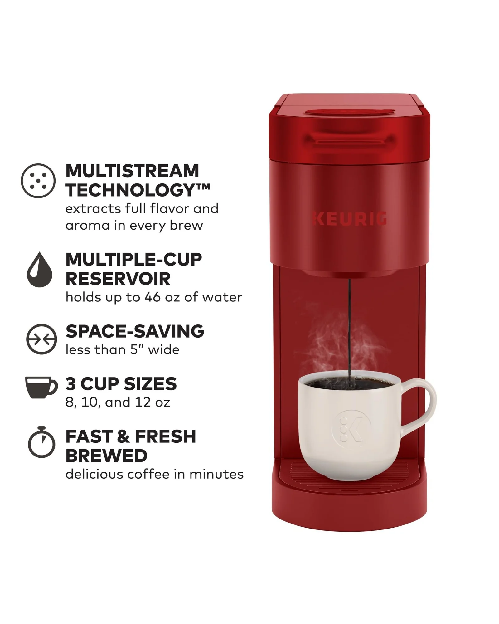 Кофемашина Keurig K-Slim Алый красный — 3