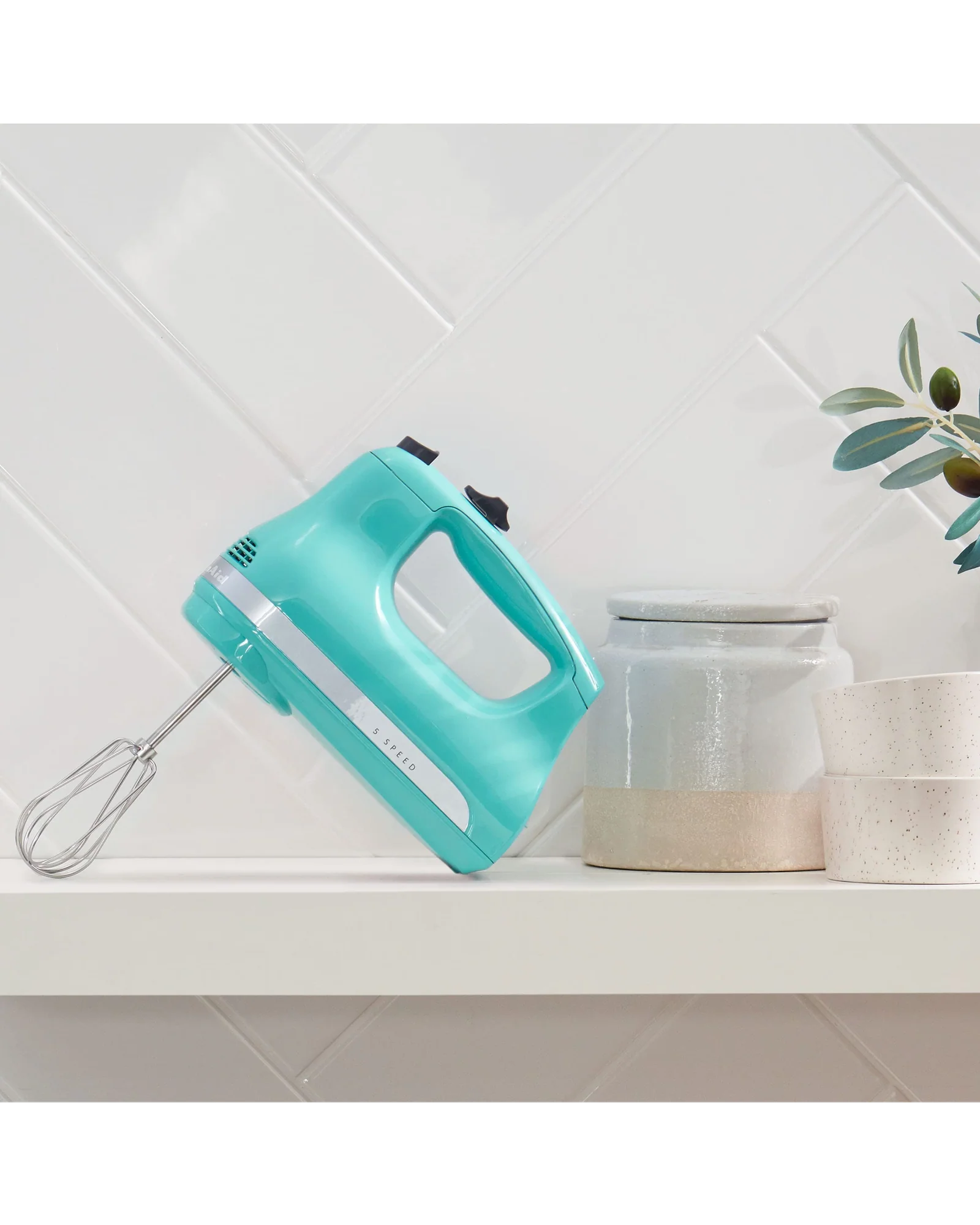 Ручной миксер KitchenAid KHM512 Голубой Aqua Sky — 3