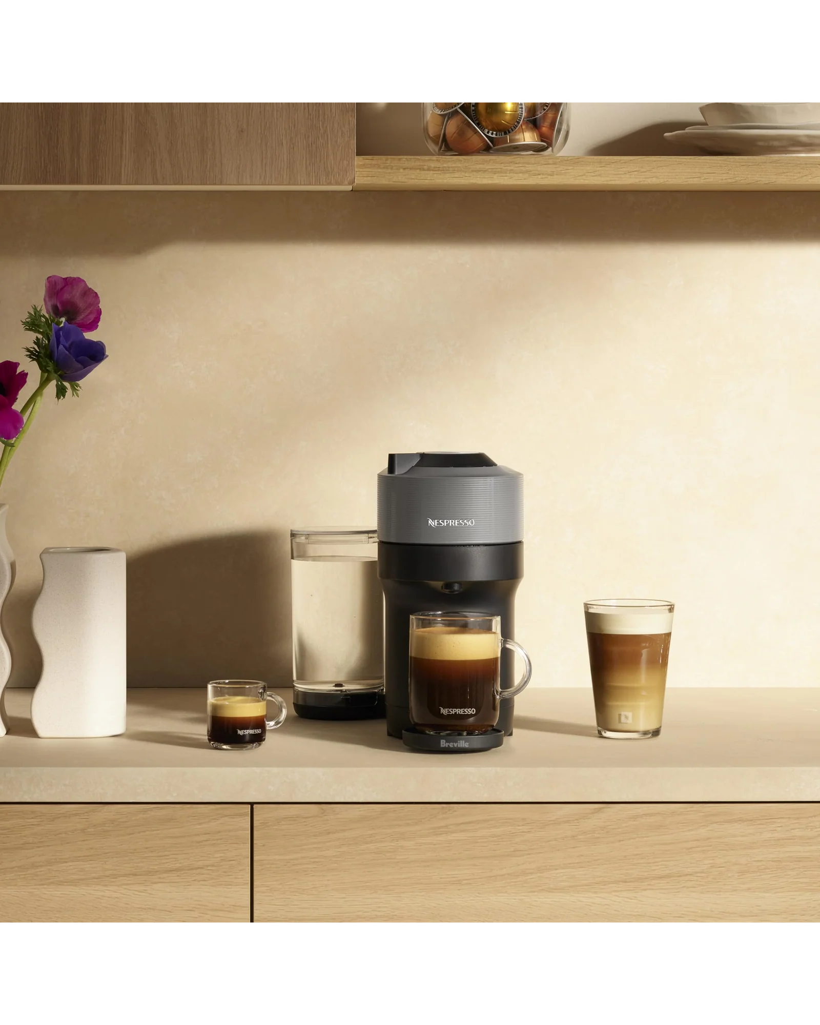 Кофемашина Nespresso Vertuo Pop+ Тёмно-серый Dark Grey — 6