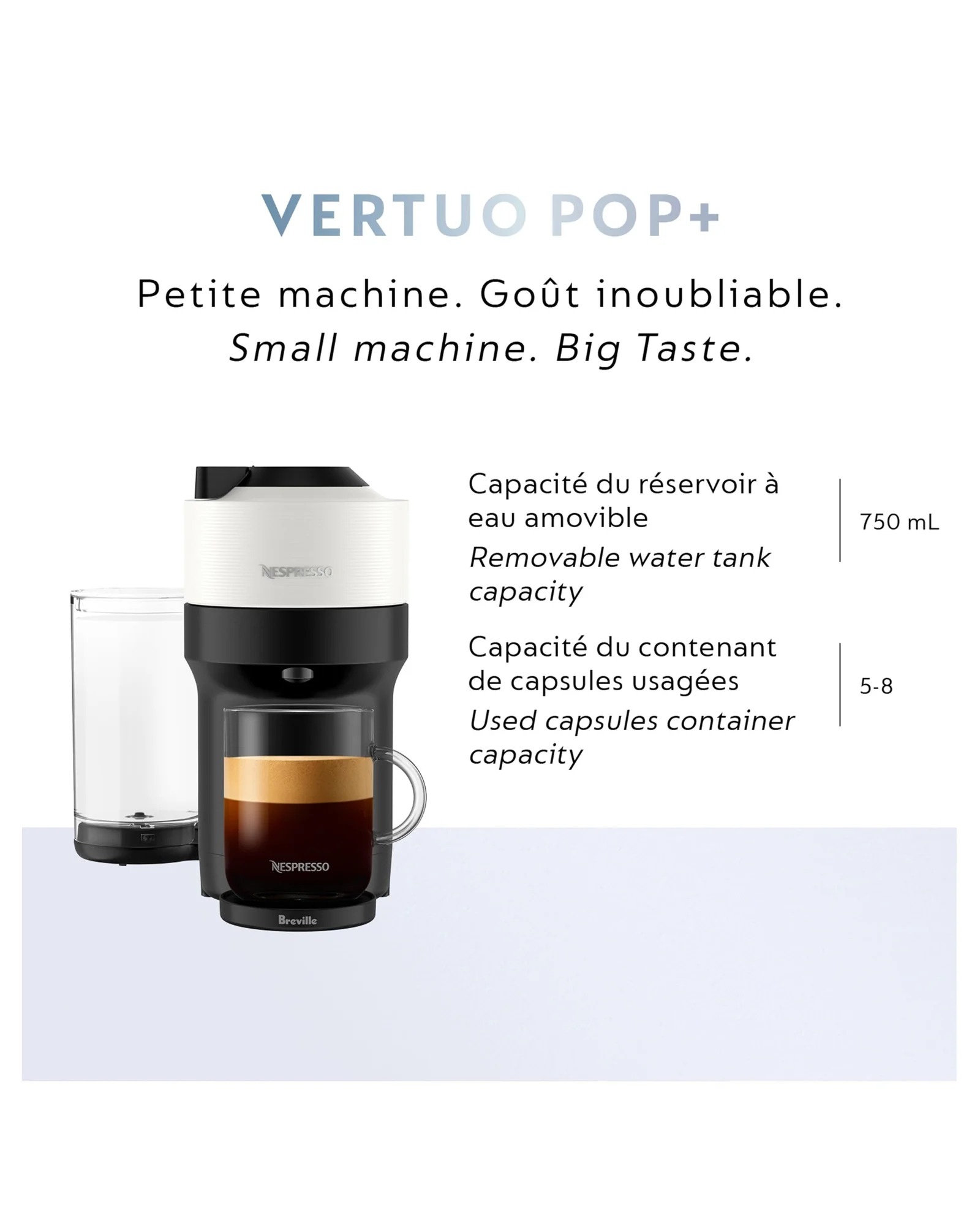 Кофемашина Nespresso Vertuo Pop+ Белый — 7