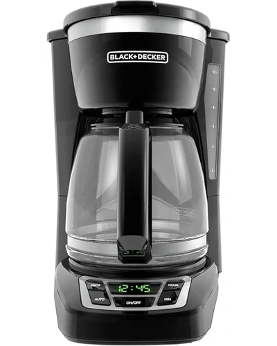 BLACK+DECKER 12-чашечная программируемая кофеварка — черный