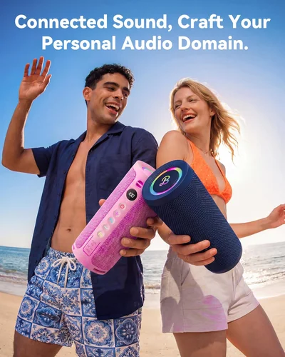 Bluetooth-колонка BassBloom Roar 3 Розовый