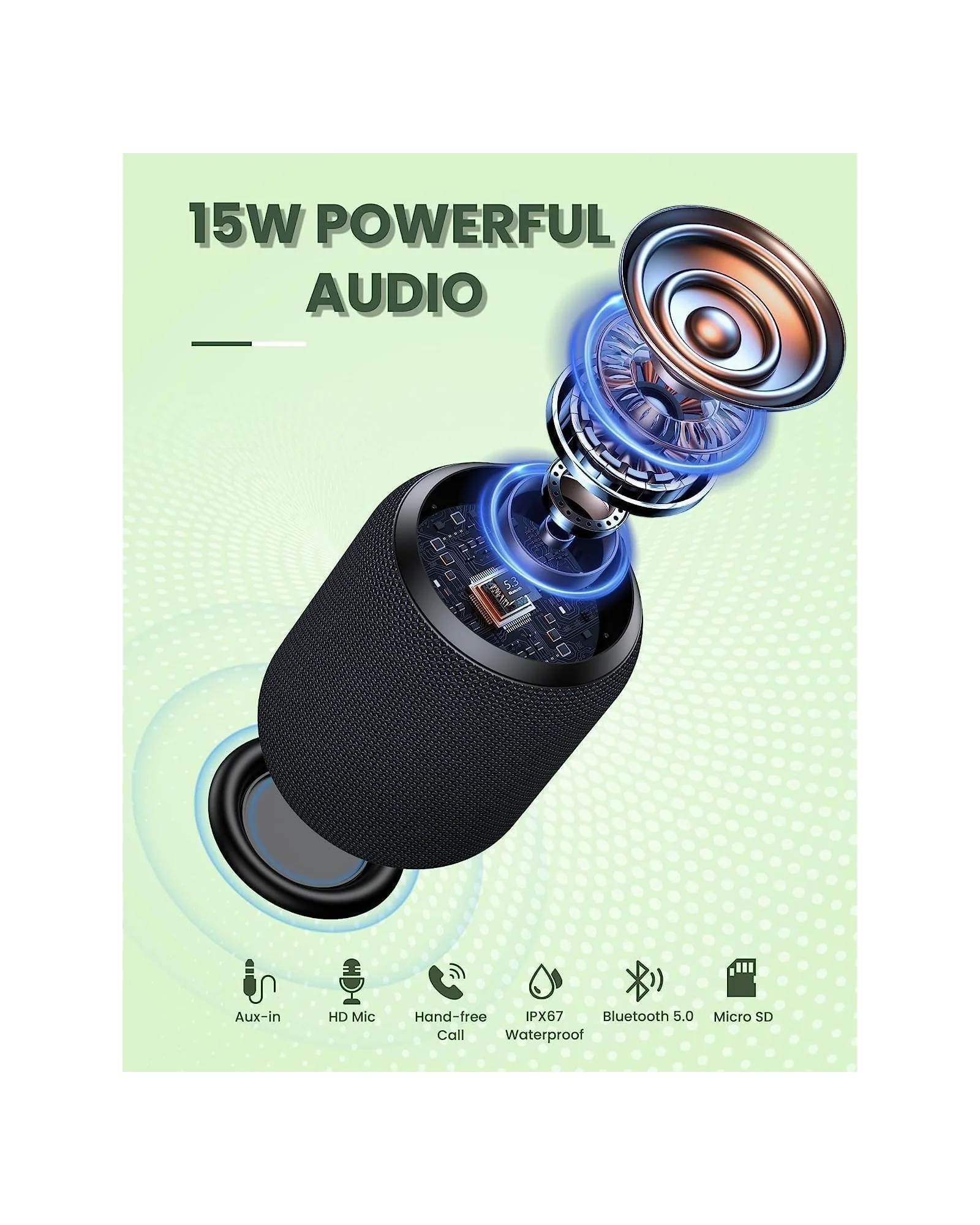 Bluetooth-колонка NOTABRICK 15 Вт Чёрный — 2