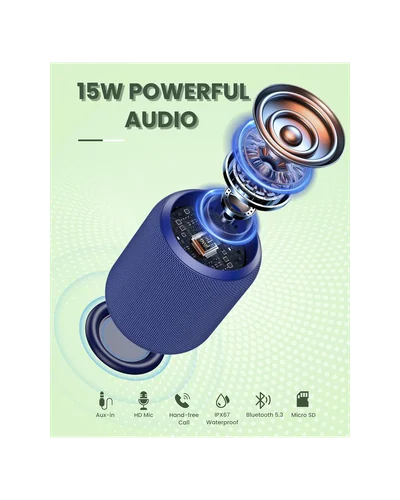 Bluetooth-колонка NOTABRICK 15 Вт Сапфировый синий