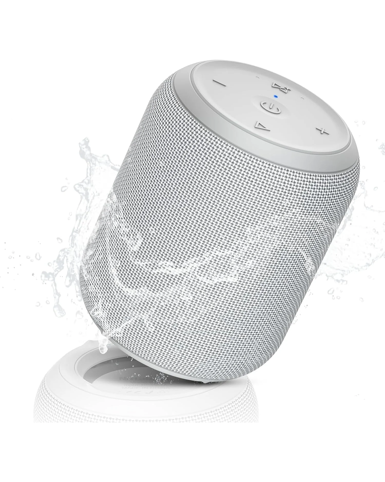 NOTABRICK Портативная колонка Bluetooth 15W, Серебристо-белая — белый