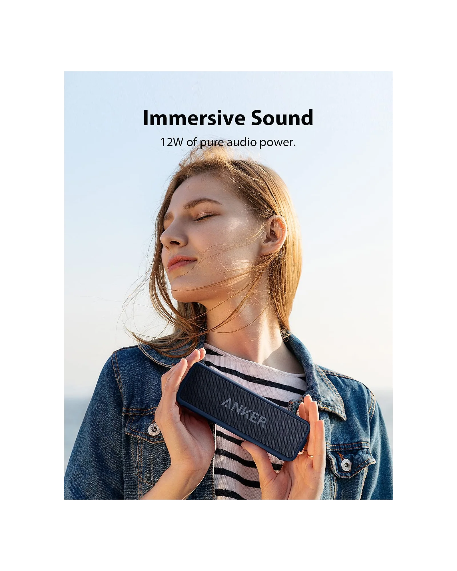 Bluetooth-колонка Anker Soundcore 2 Тёмно-синий — 3