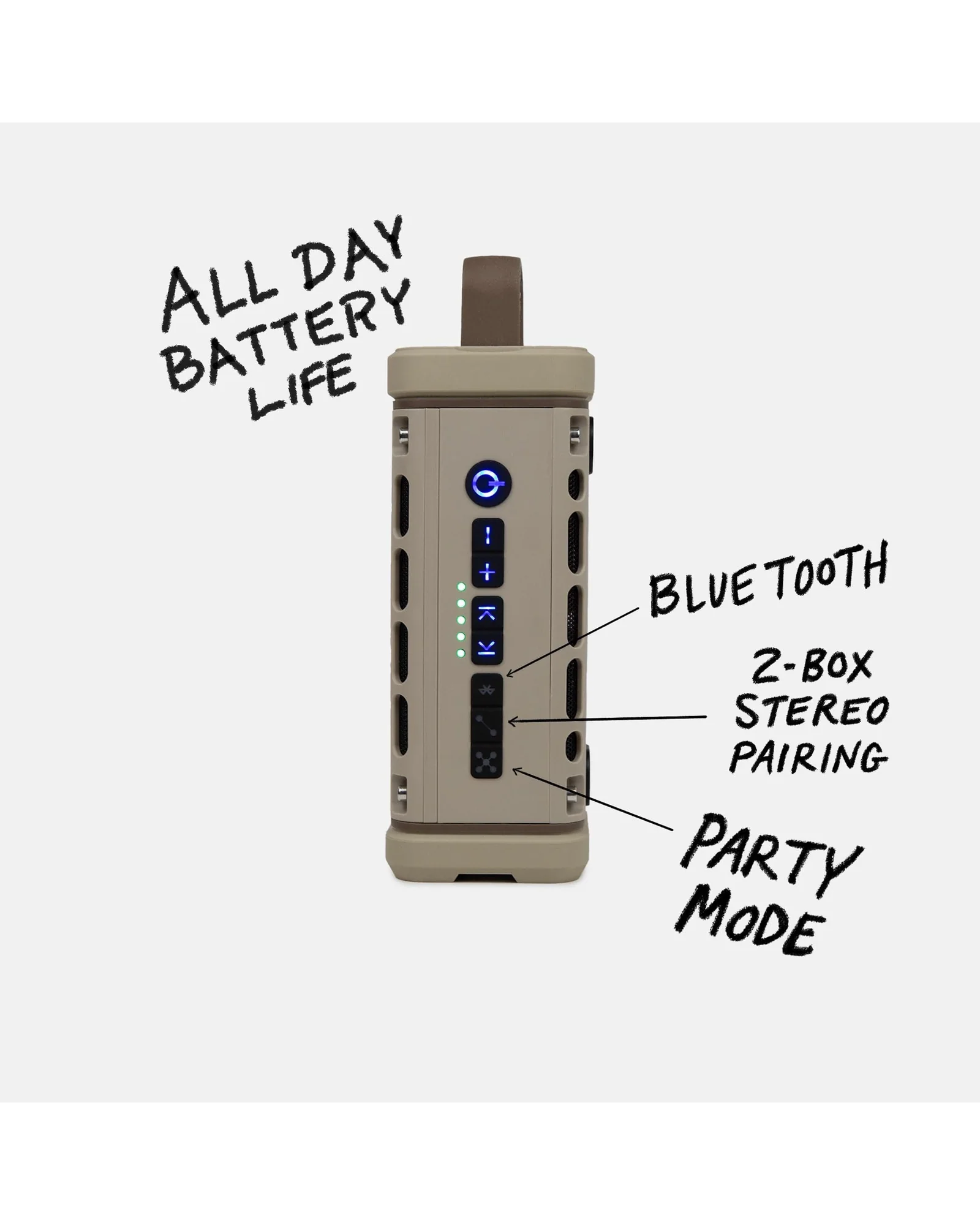Bluetooth-колонка Turtlebox Ranger Песочно-бежевый — 3