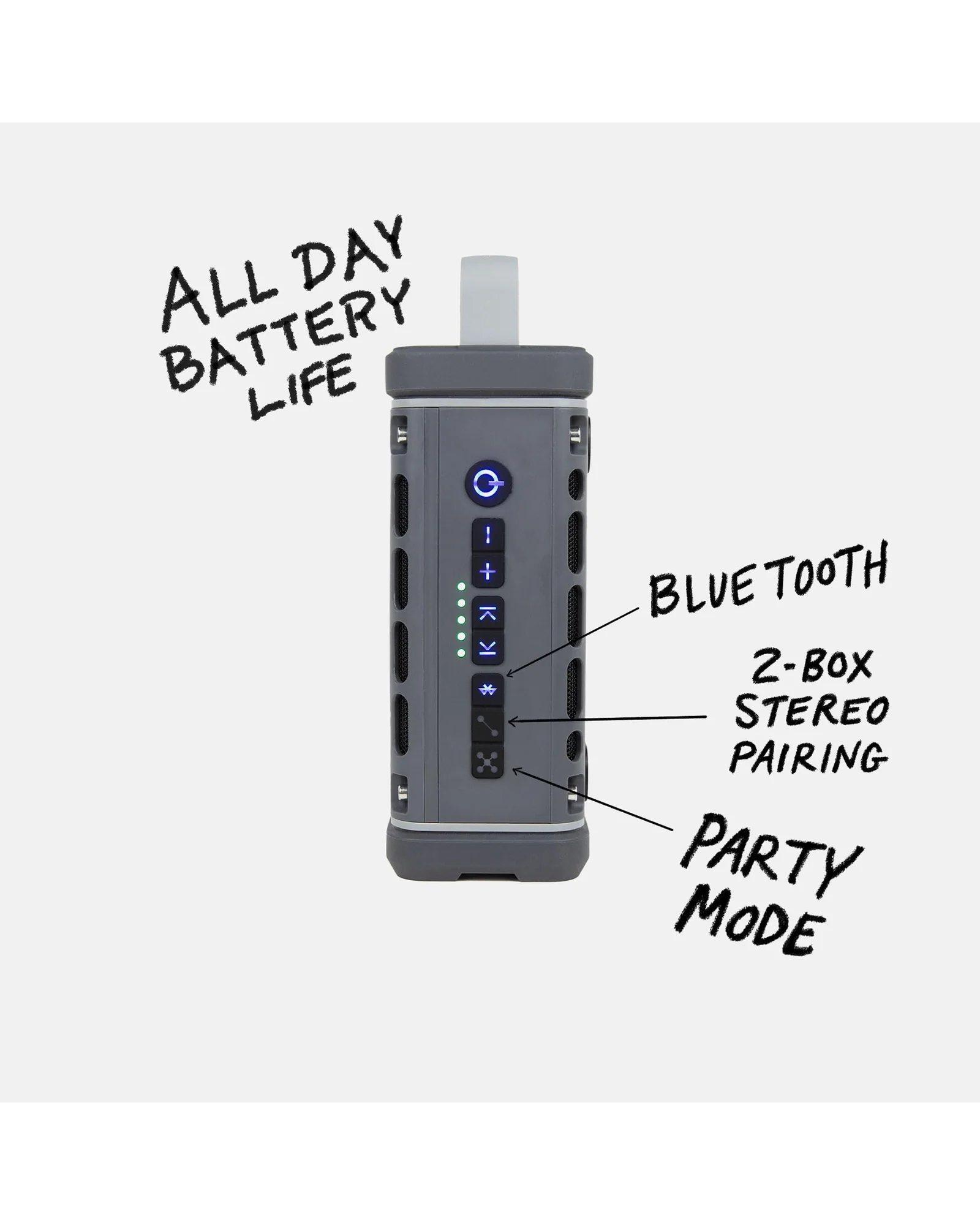 Bluetooth-колонка Turtlebox Ranger Серо-зелёный — 3