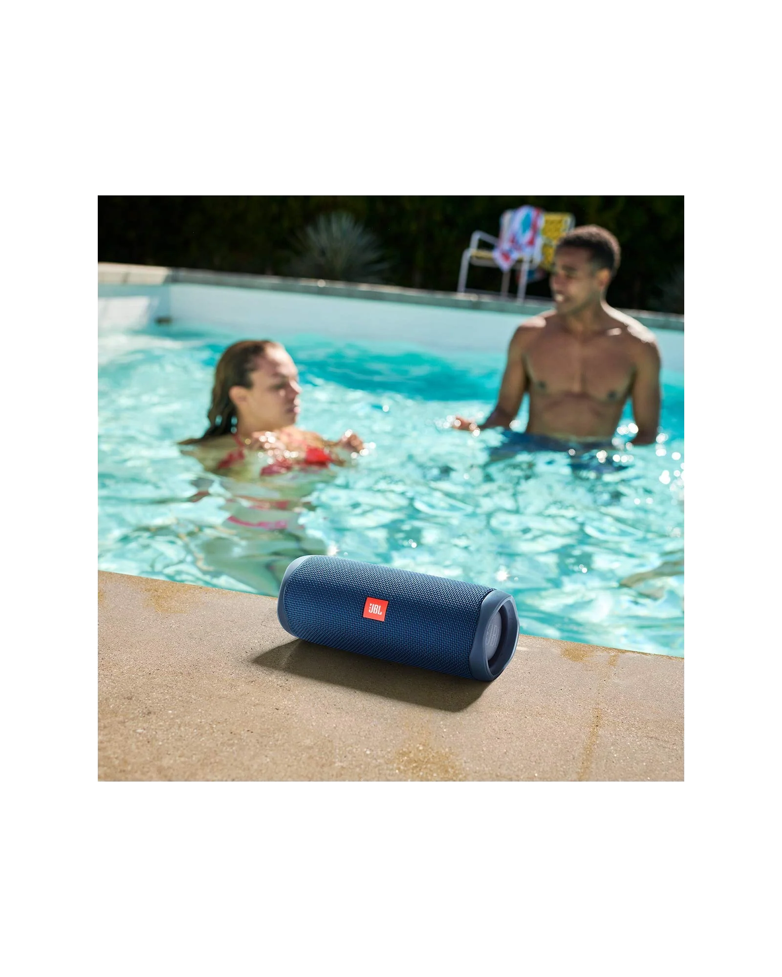 Bluetooth-колонка JBL Flip 5 Эко-голубой — 4
