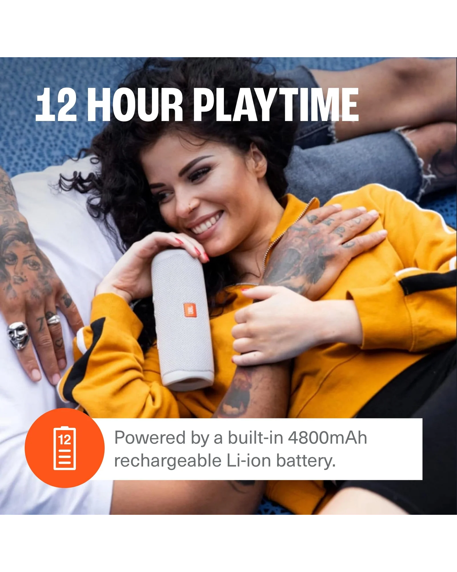 Bluetooth-колонка JBL Flip 5 Серый — 4