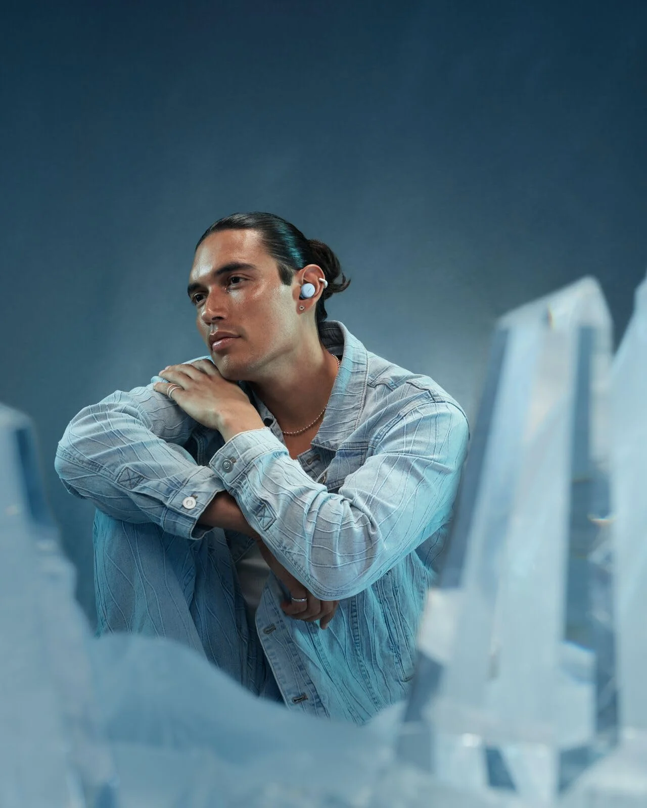 Беспроводные наушники Bose QuietComfort Earbuds Голубой Ice Blue — 3