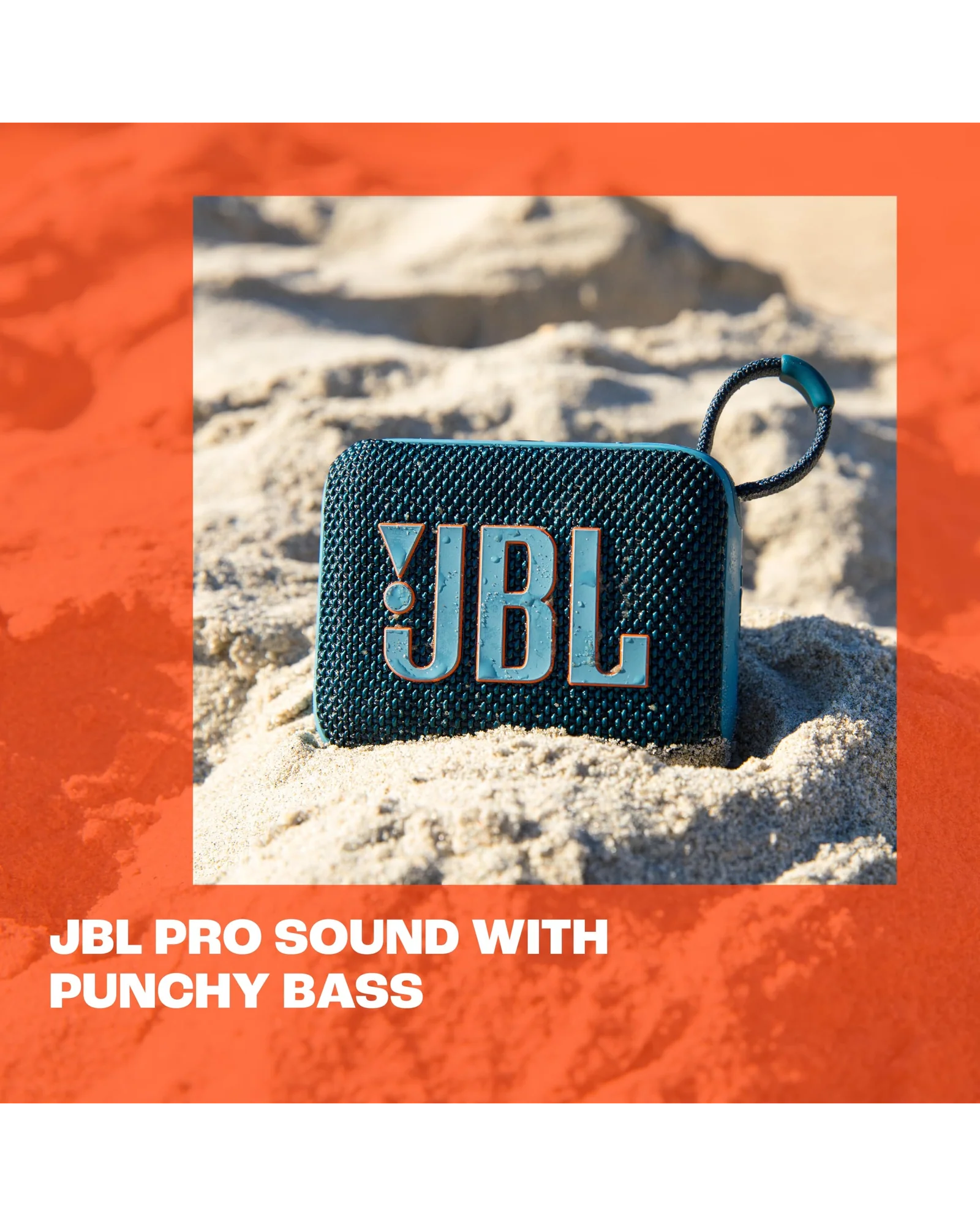 Портативная колонка JBL Go 4 Чёрно-оранжевый — 5