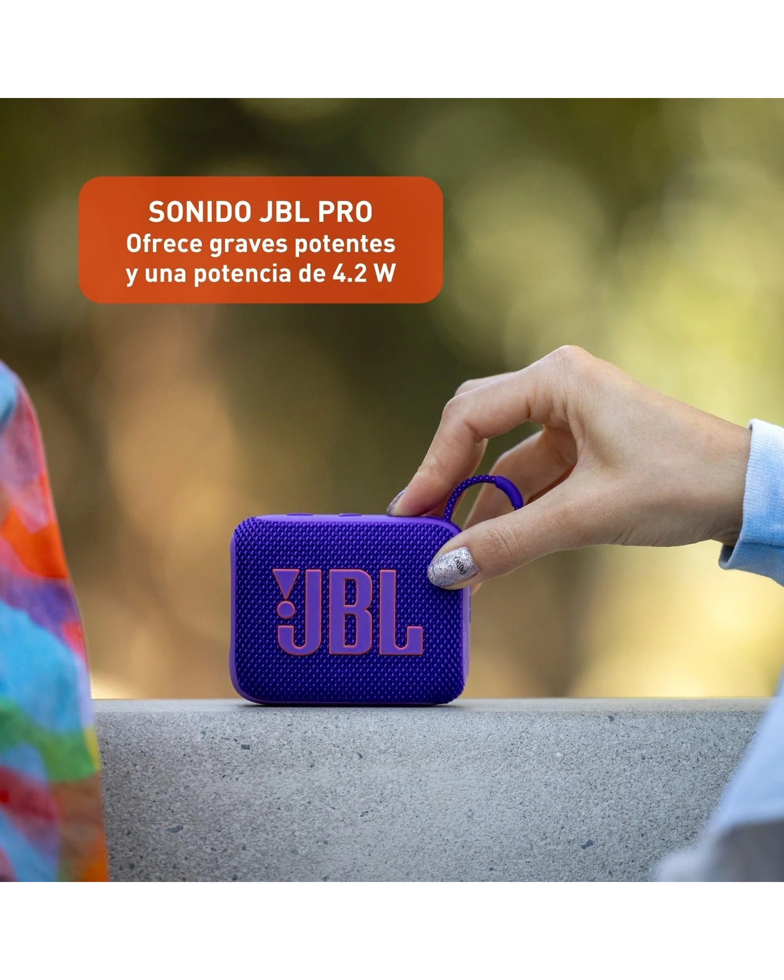 Портативная колонка JBL Go 4 Фиолетовый — 2