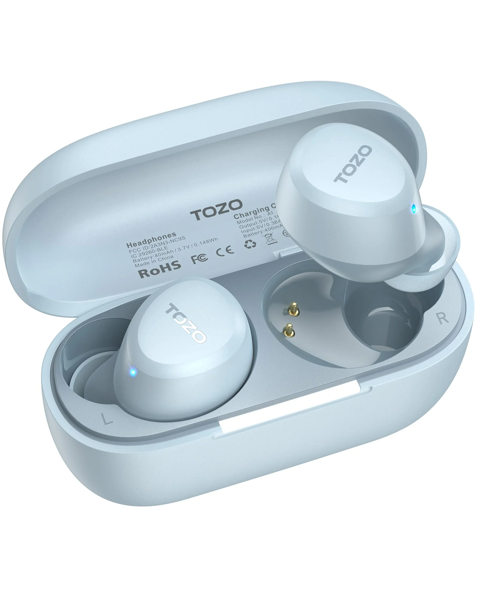 TOZO A1 беспроводные наушники Bluetooth 5.3 — изображение 1 из 1, разноцветный