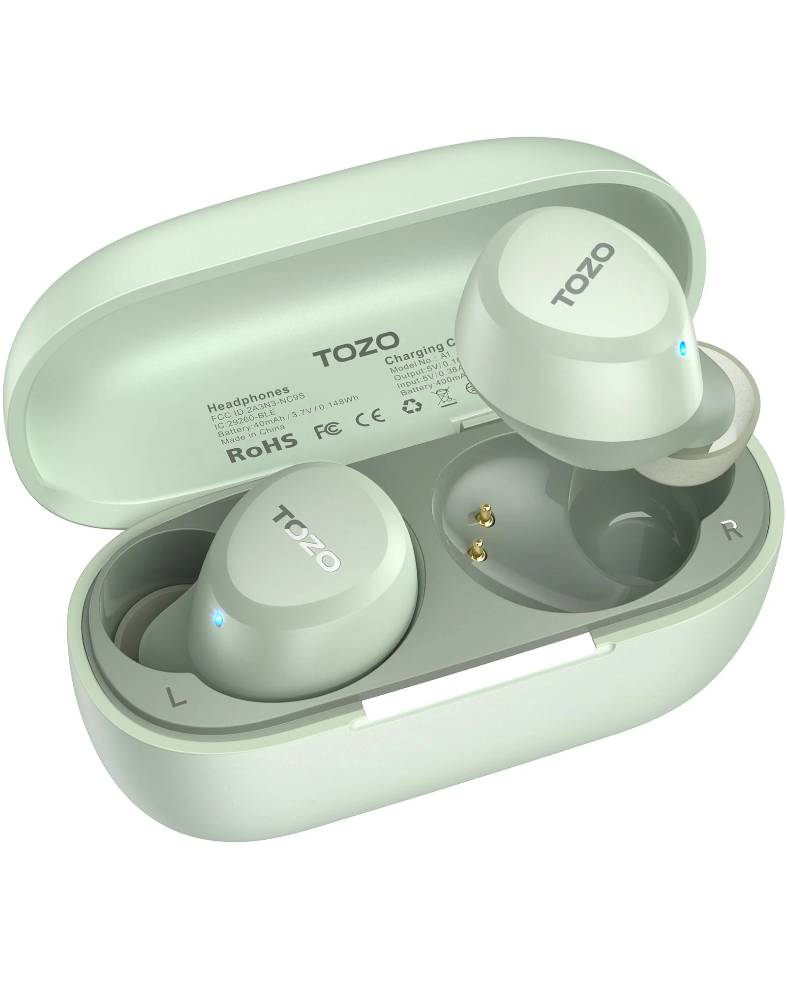 TOZO A1 беспроводные наушники Bluetooth 5.3 — изображение 1 из 1, разноцветный