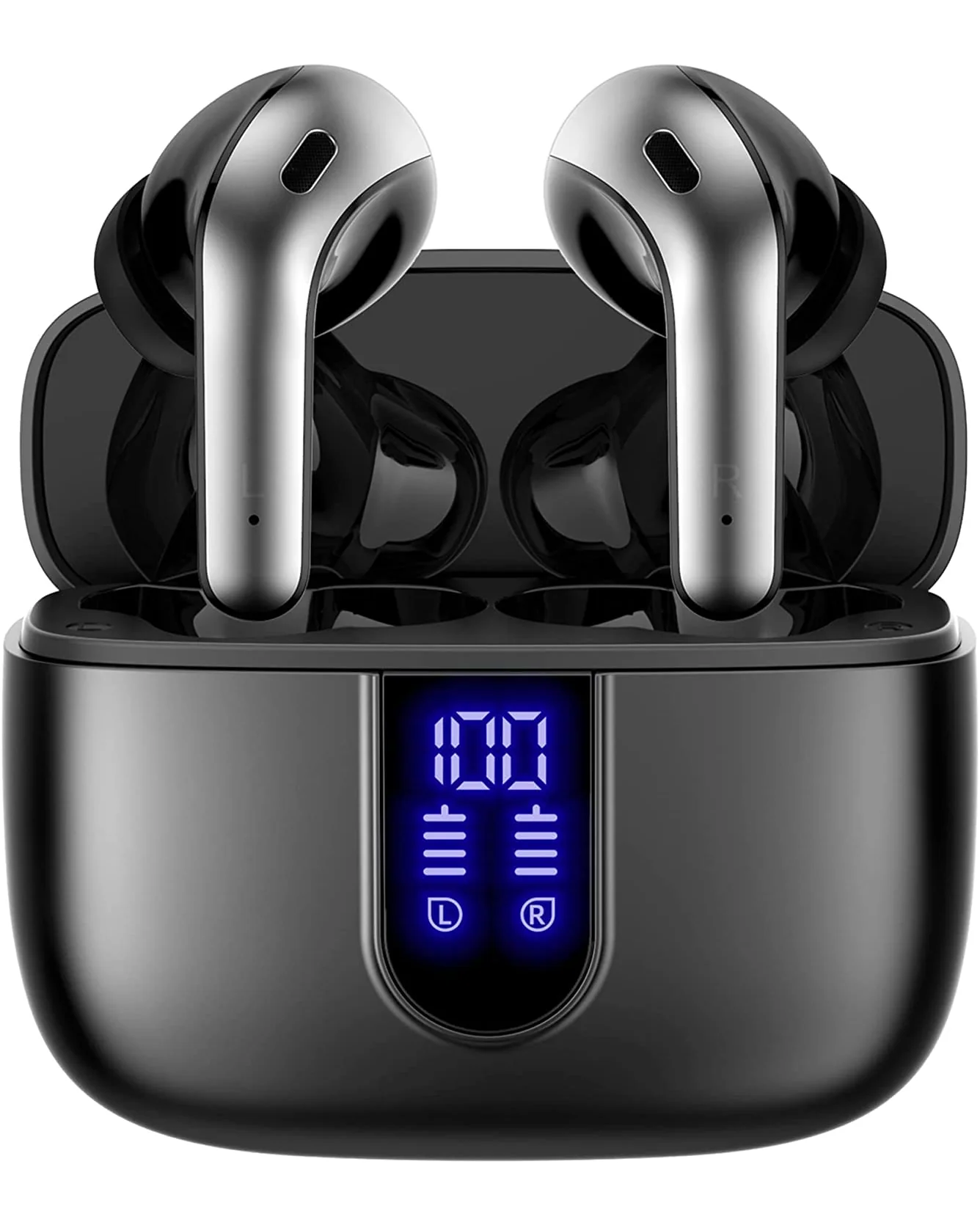 TAGRY Bluetooth наушники TWS 60H игровое время LED дисплей — 1