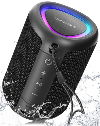 Портативная колонка Bluetooth водонепроницаемая с LED